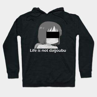 Shinonome Nano - Life is not daijoubu - series 1 - white Hoodie